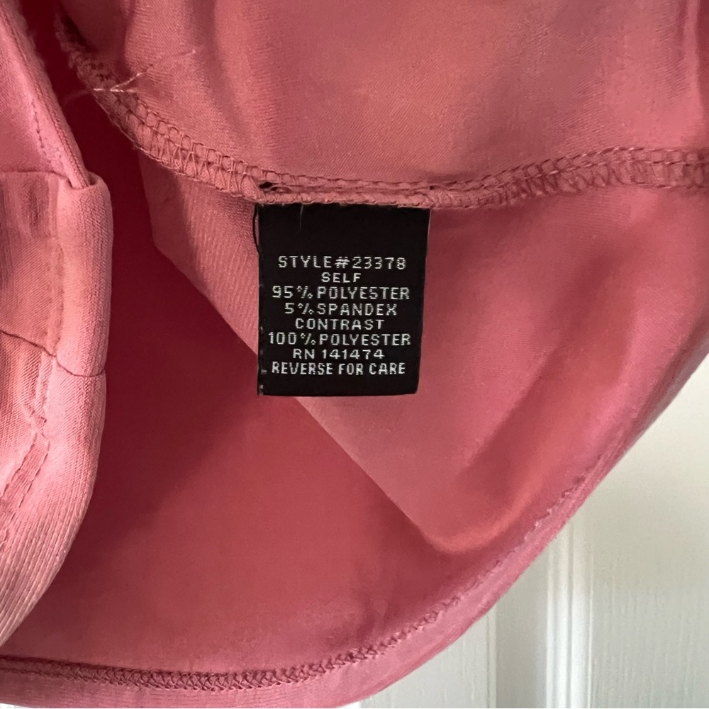 Atelier 29 Pink Button-Up Blouse Sheer Sleeve and Neckline Size Medium - Picture 8 of 10
